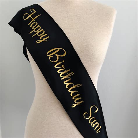 birthday sash